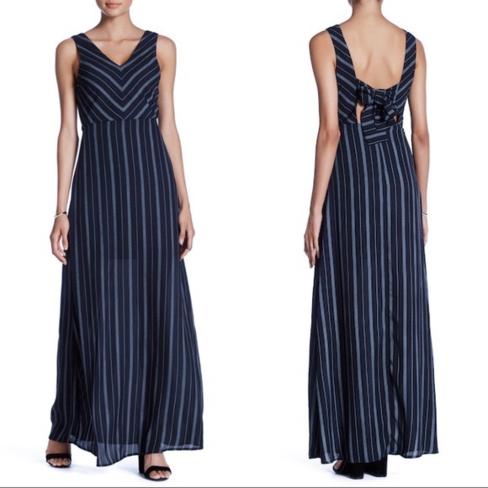 Doe and Rae Striped Maxi